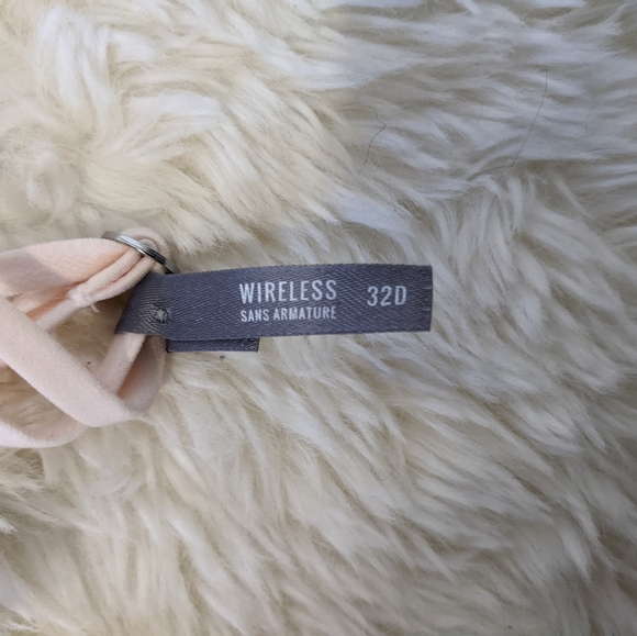 Aerie Pink Sunnie Wireless Push Up Bra, light blush 32D ballet pink 🩷🩷🩷 NWT - Picture 9 of 11